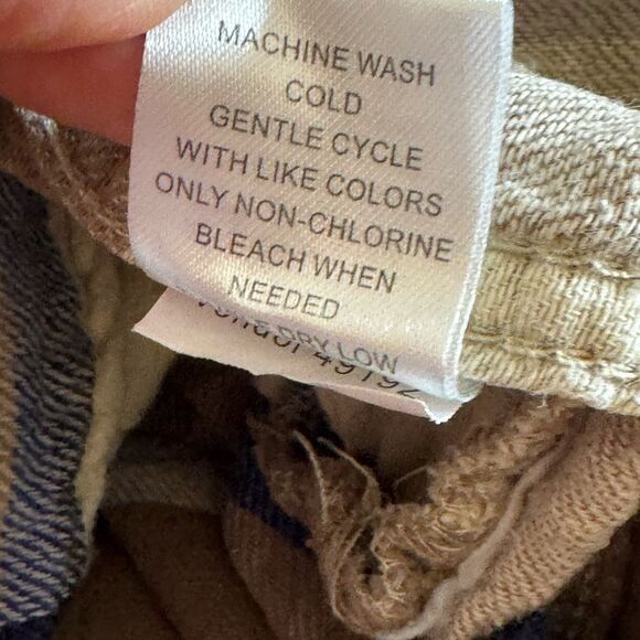 Modern Amusement shirt Womens Sz L Hoodie jacket flannel plaid button up Cotton - Picture 13 of 13